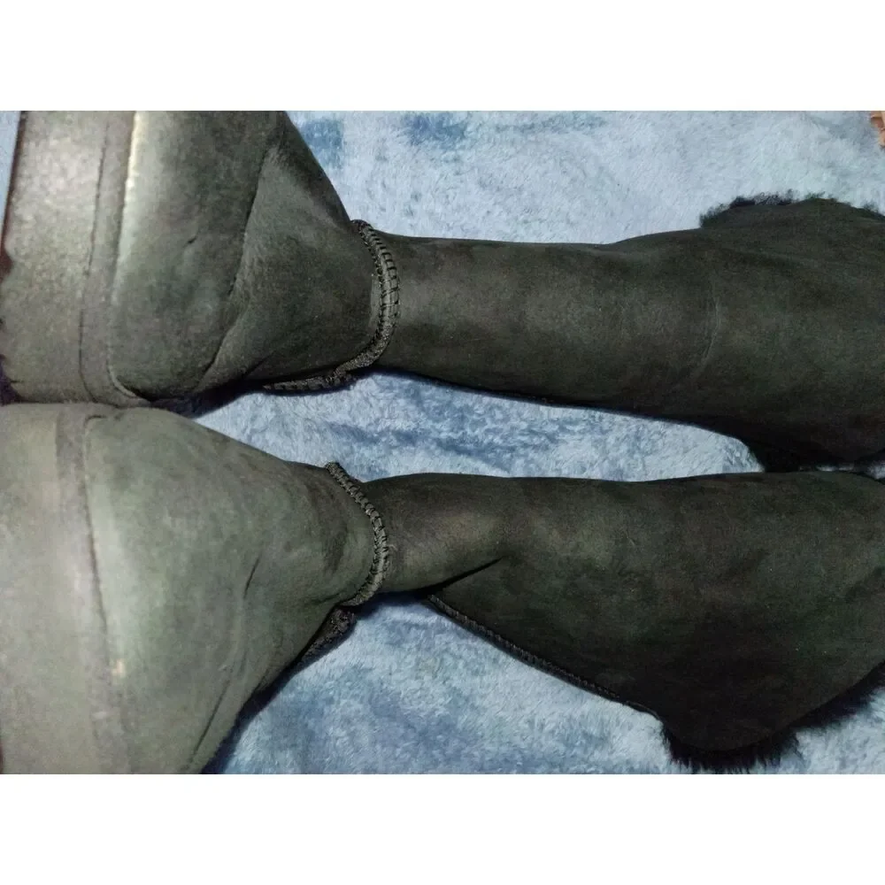 UGG Australia Suede black tall boots women size 6